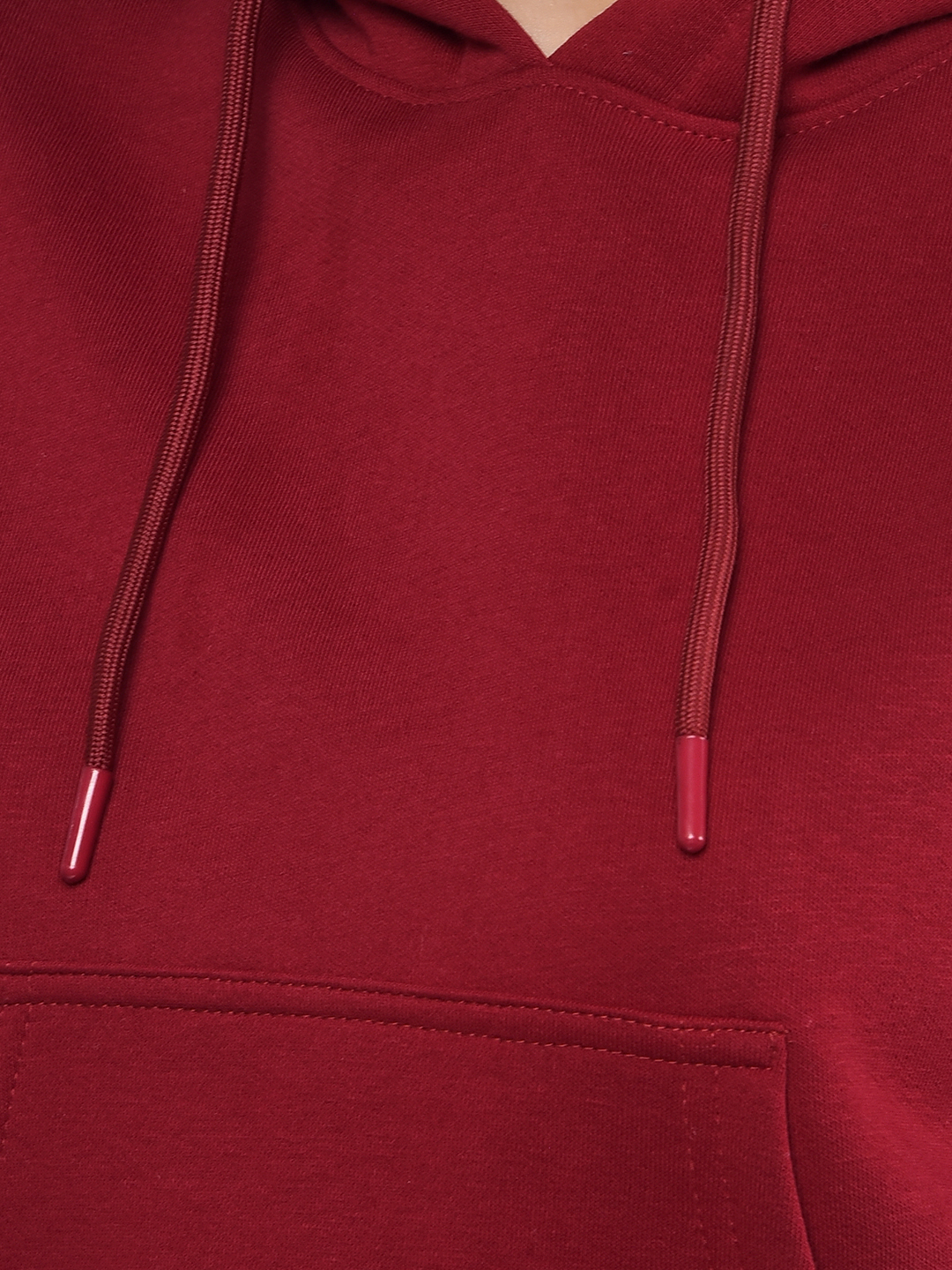 Numero Uno Women Solid Maroon Sweat Shirt